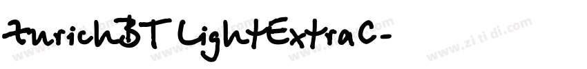 ZurichBT LightExtraC字体转换